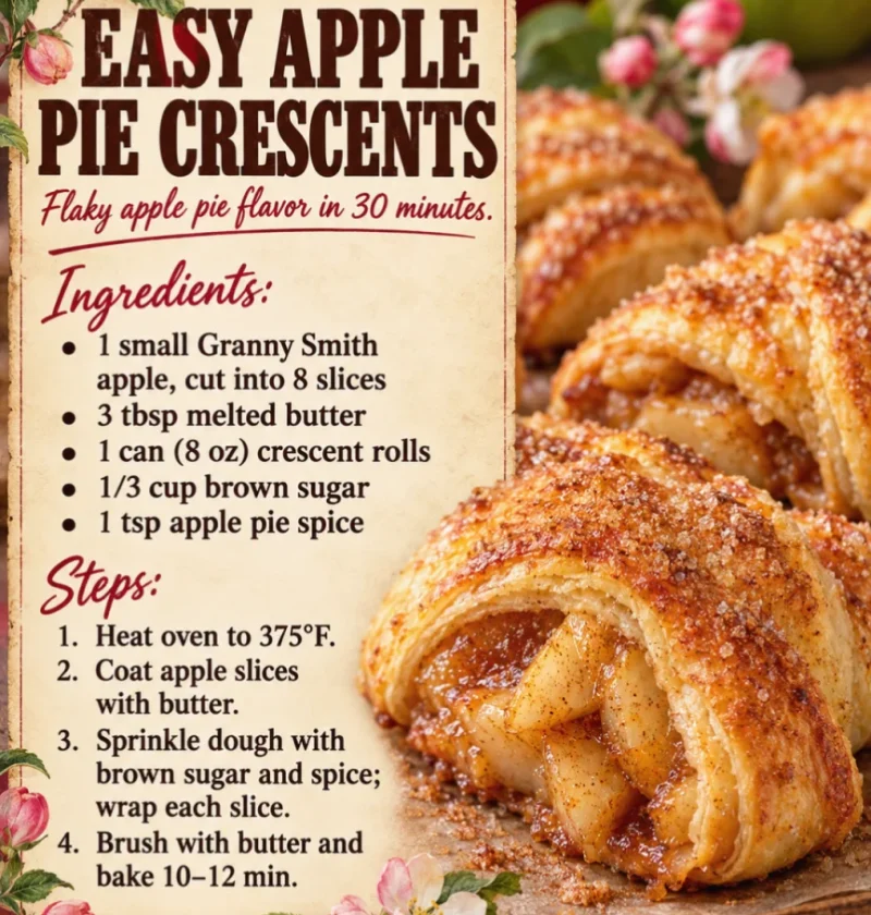 Easy Apple Pie Crescents