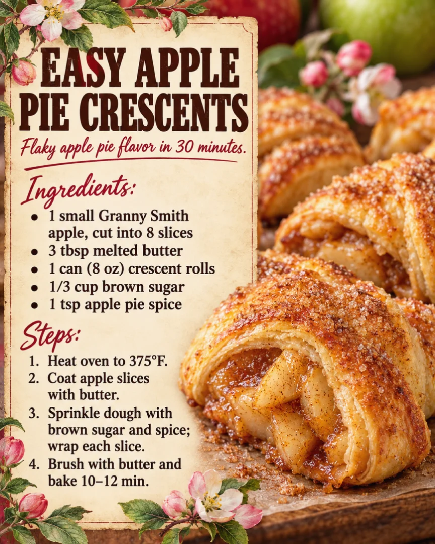 Easy Apple Pie Crescents