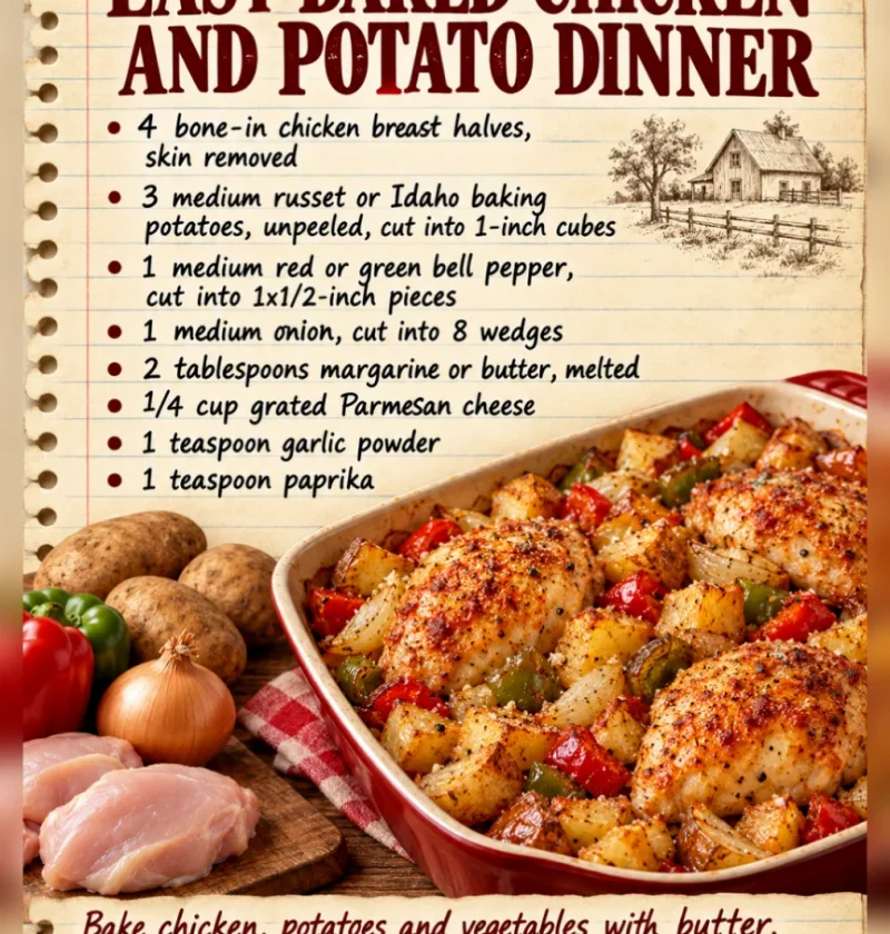 Easy Baked Chicken and Potato Dinner