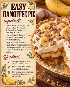 Easy Banoffee Pie
