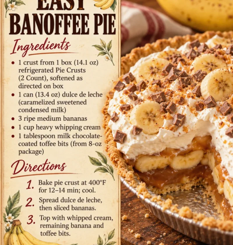 Easy Banoffee Pie