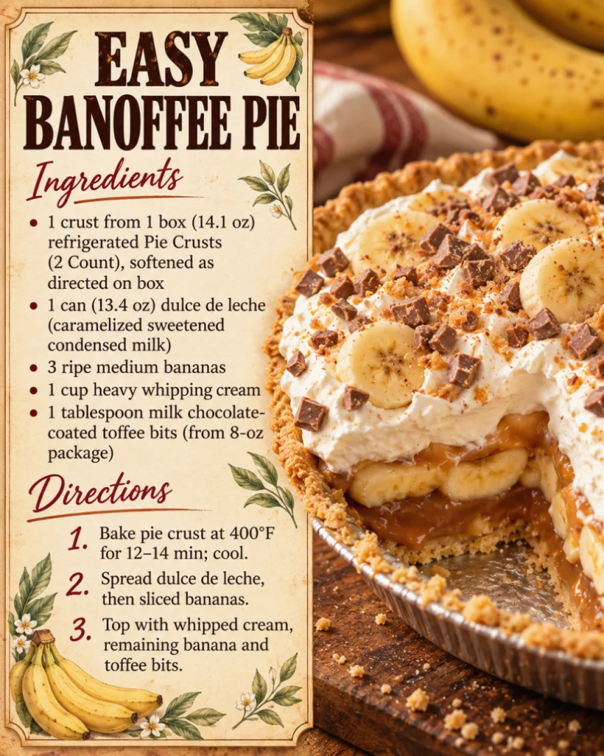 Easy Banoffee Pie