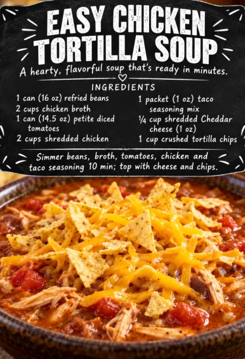 Easy Chicken Tortilla Soup