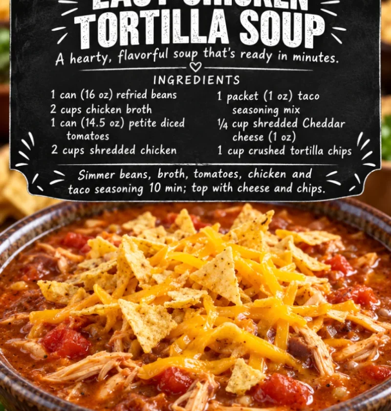 Easy Chicken Tortilla Soup