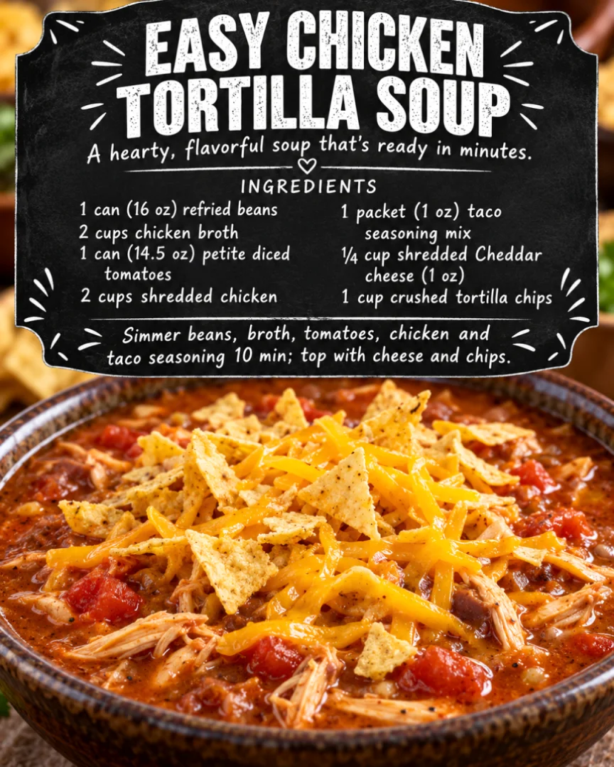 Easy Chicken Tortilla Soup
