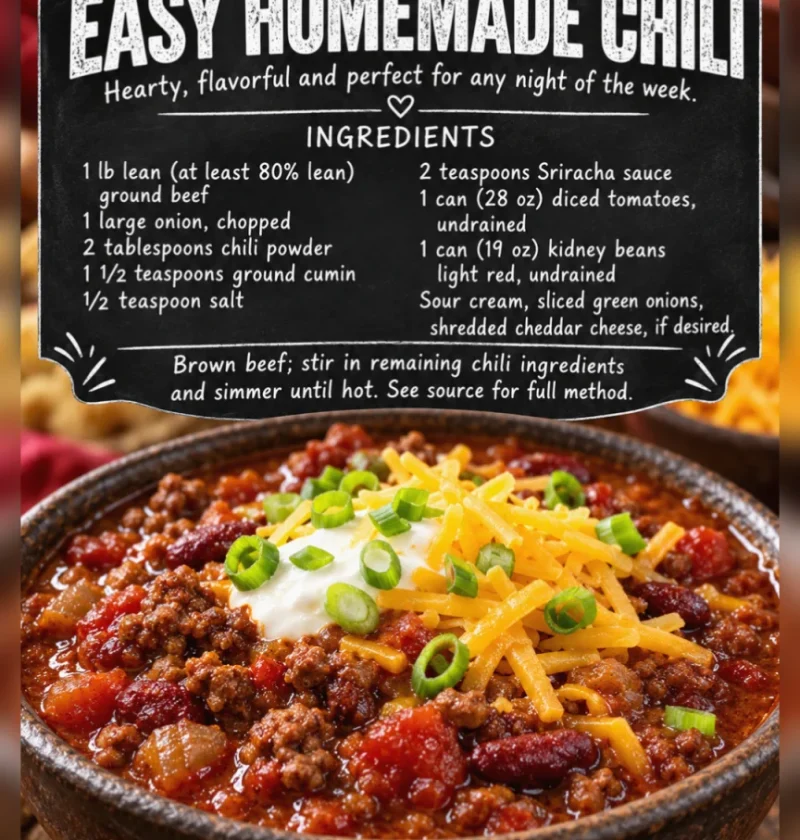 easy homemade chili