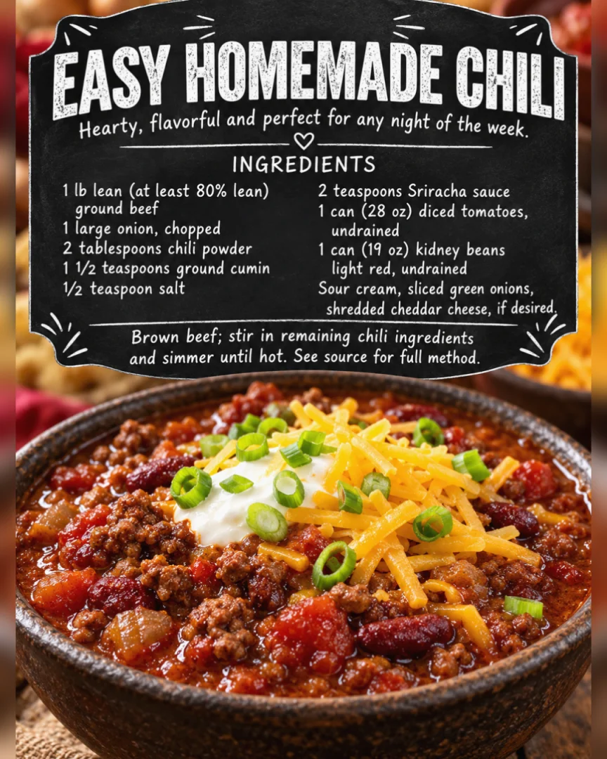 Easy Homemade Chili
