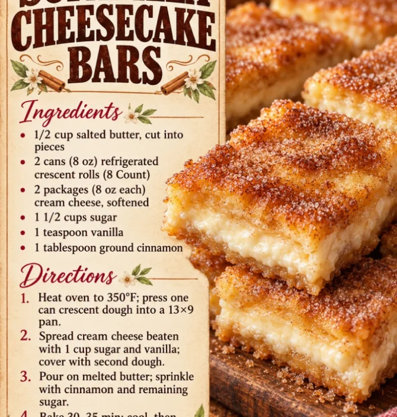 Easy Sopapilla Cheesecake Bars