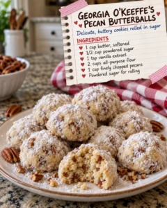 Georgia O’Keeffe’s Pecan Butterballs