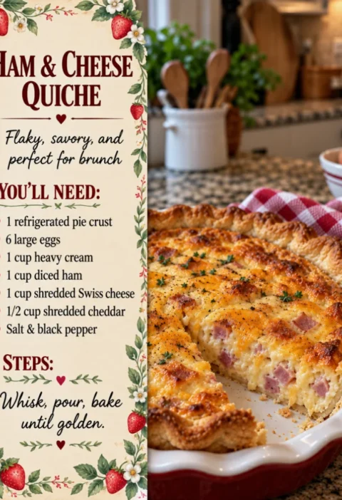 Ham and Cheese Quiche