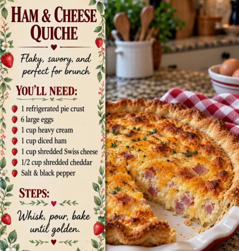 Ham and Cheese Quiche