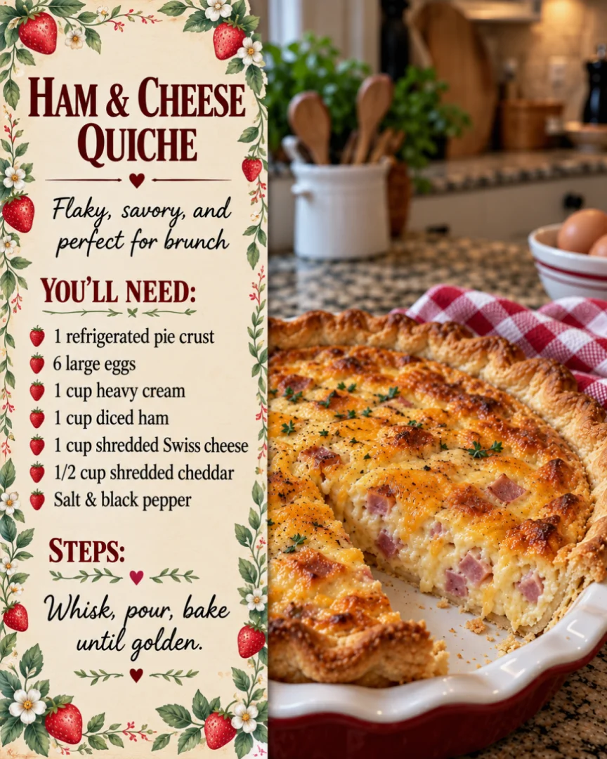Ham and Cheese Quiche