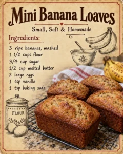 Mini Banana Loaves