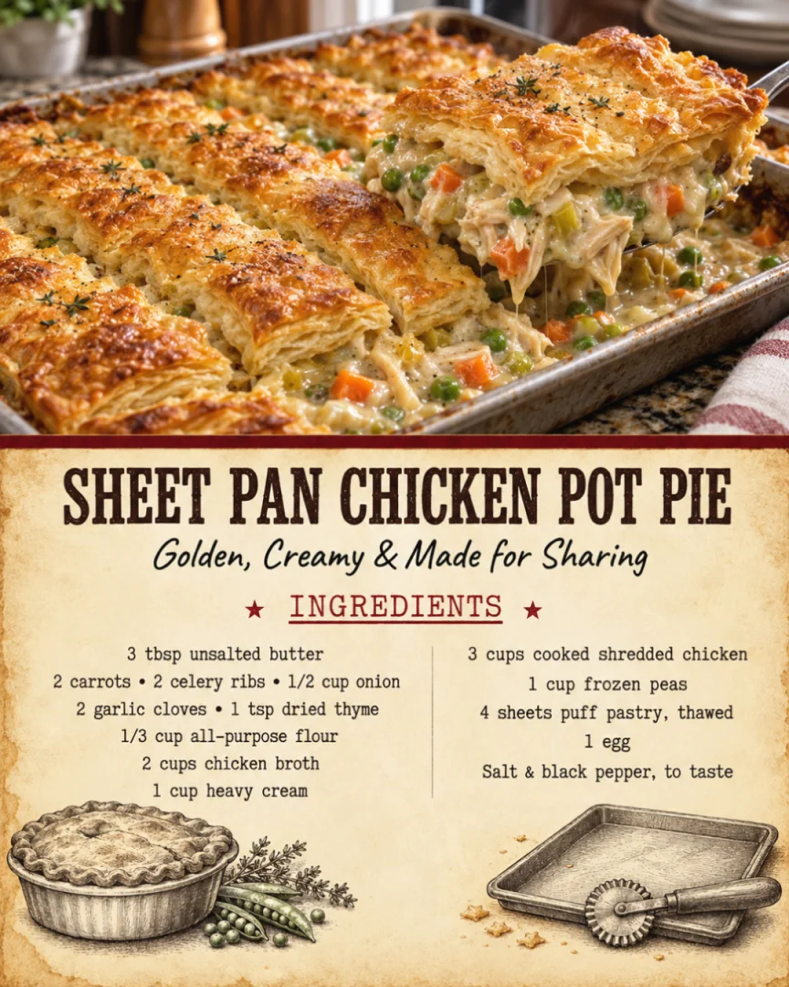 Sheet Pan Chicken Pot Pie