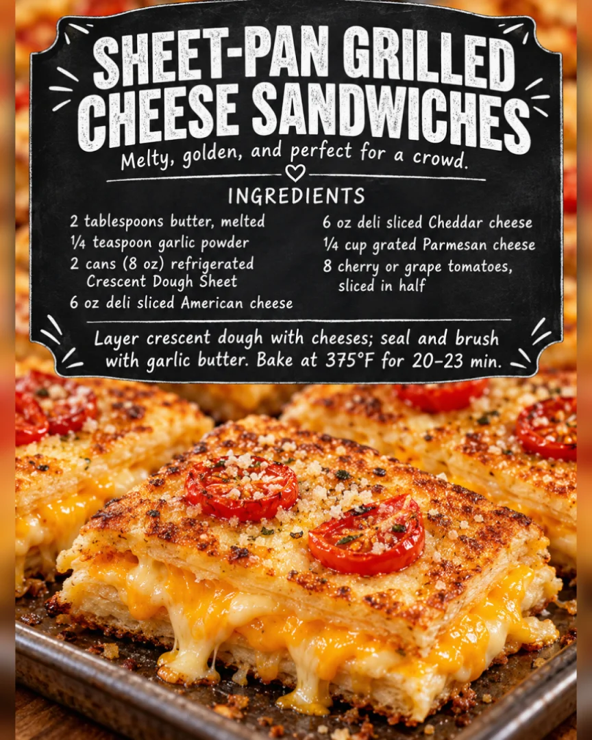 Sheet-Pan Grilled Cheese Sandwiches