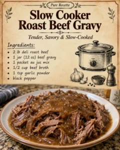Slow Cooker Roast Beef Gravy