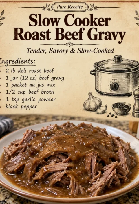 Slow Cooker Roast Beef Gravy