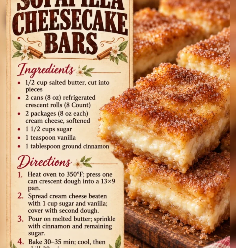 Sopapilla Cheesecake Bars