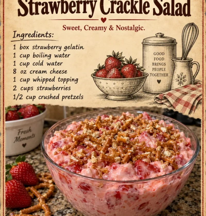 Strawberry Crackle Salad