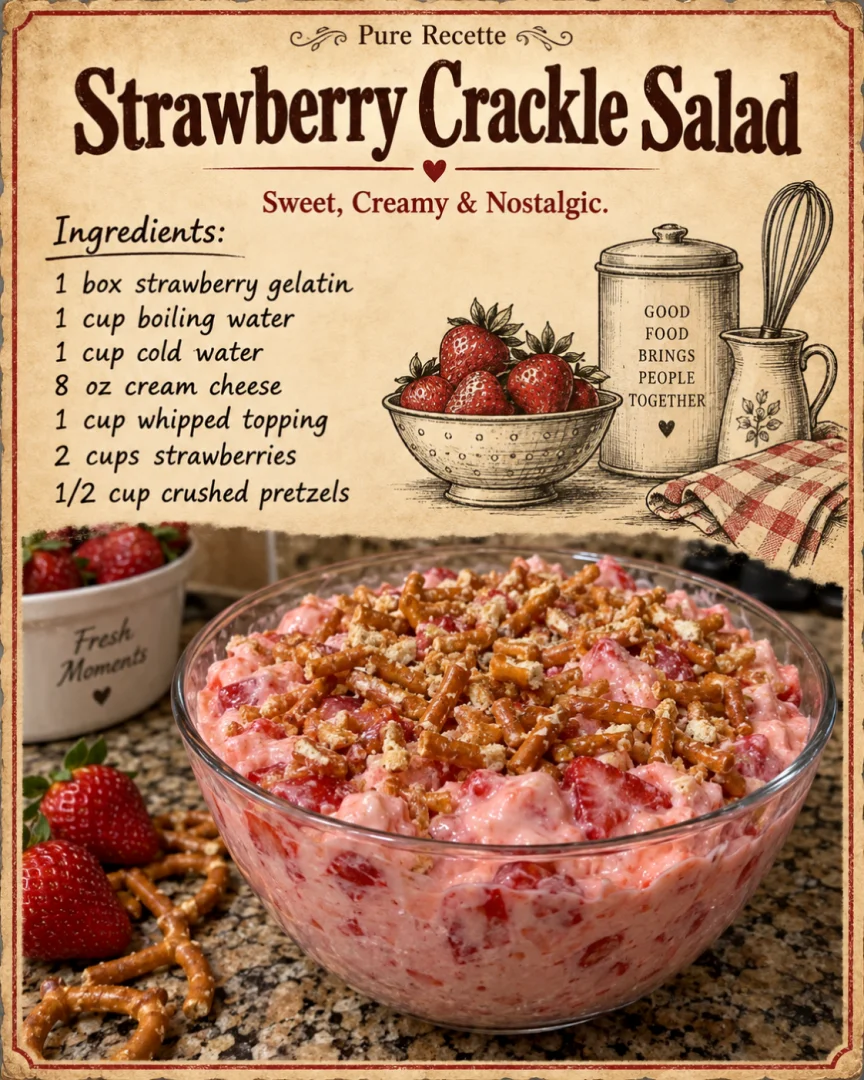 Strawberry Crackle Salad