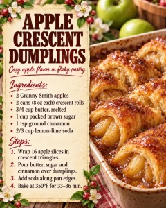 APPLE CRESCENT DUMPLINGS