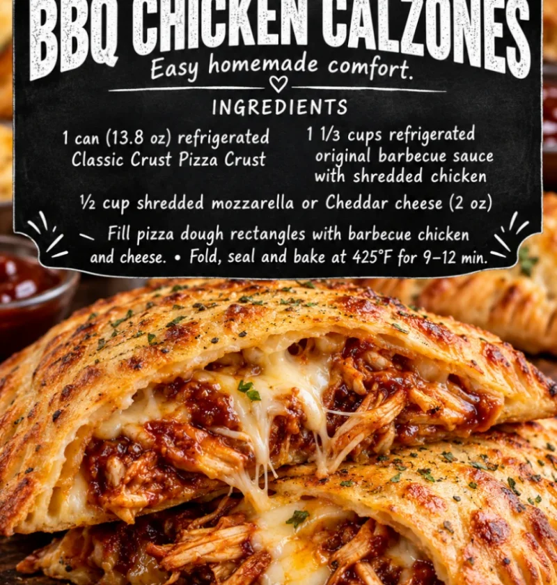 BBQ chicken calzones
