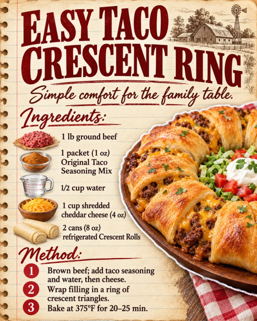 Easy Taco Crescent Ring