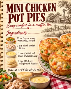 MINI CHICKEN POT PIES