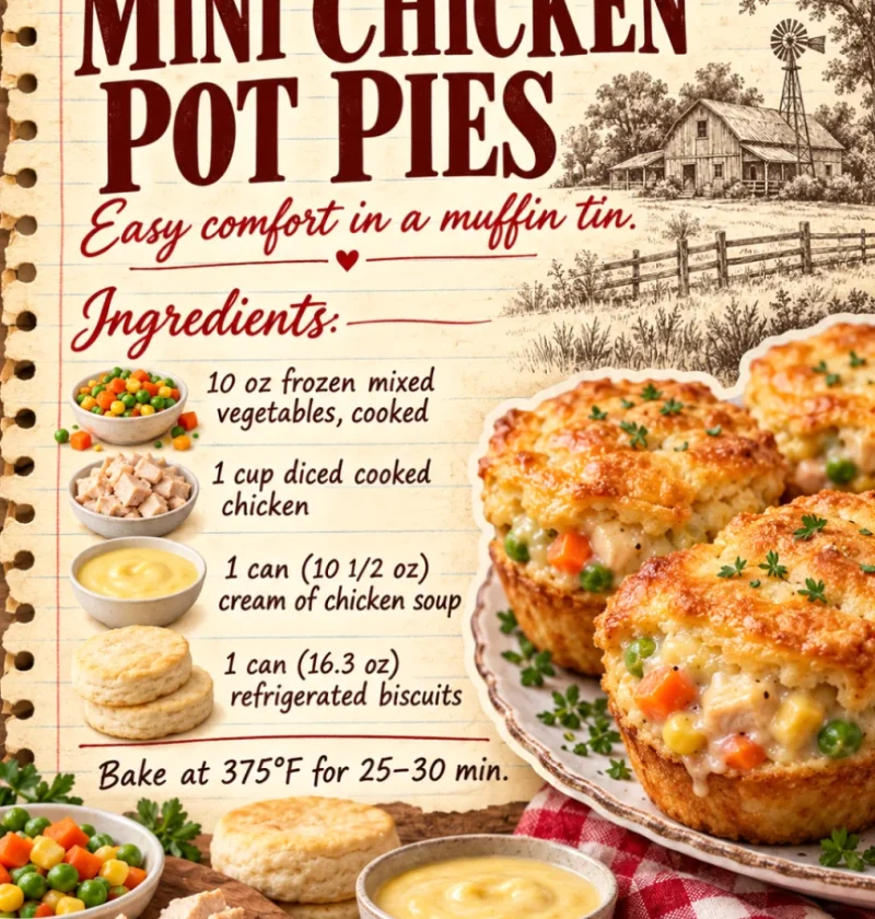 mini chicken pot pies