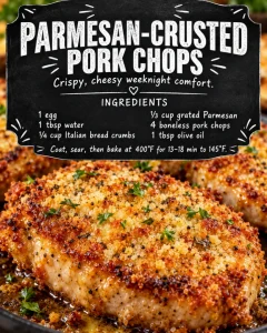 PARMESAN-CRUSTED PORK CHOPS