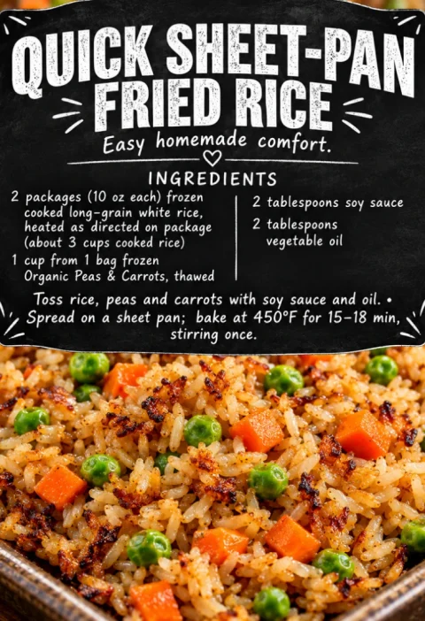 quick sheet-pan fried rice