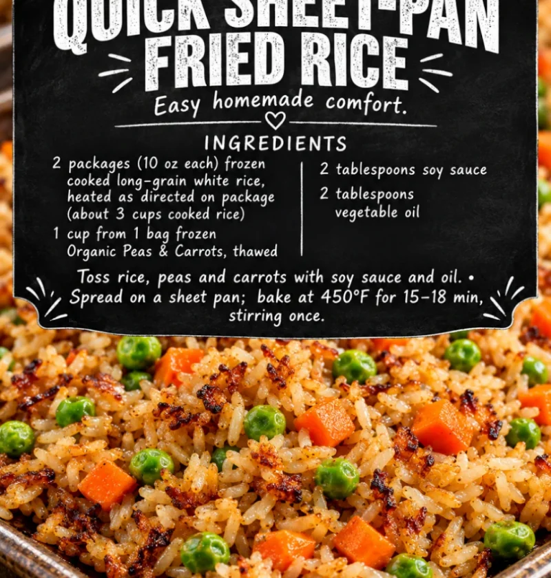 quick sheet-pan fried rice