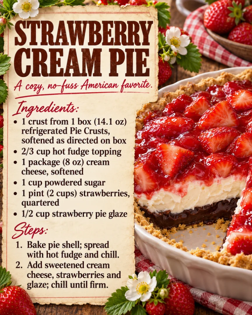 Strawberry Cream Pie
